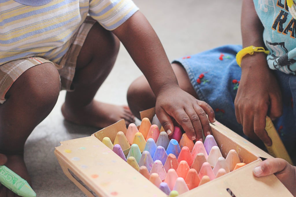 Make sidewalk chalk masterpieces.