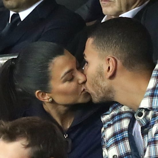 Kourtney Kardashian and Younes Bendjima Kissing Paris 2017