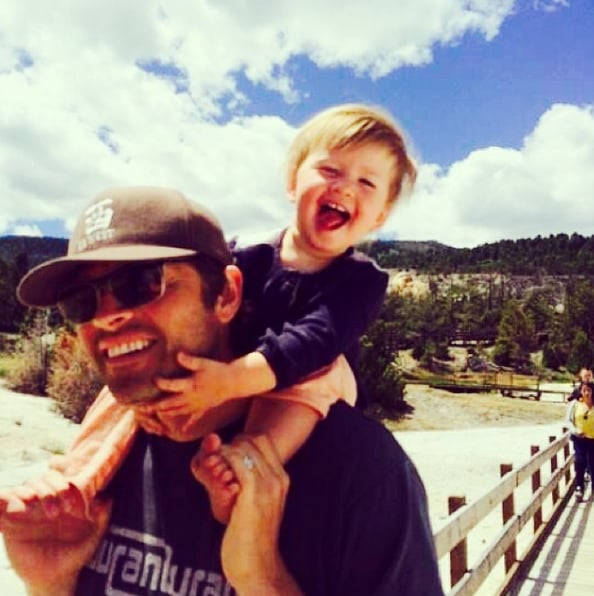 In July 2014, he joked that the family was having "a miserable time" during their trip to Yellowstone National Park.