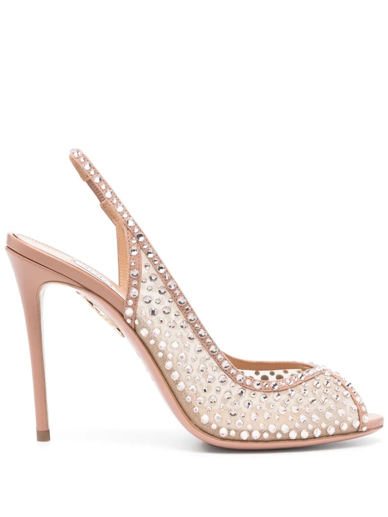 Aquazzura Crystal Lover Sandals