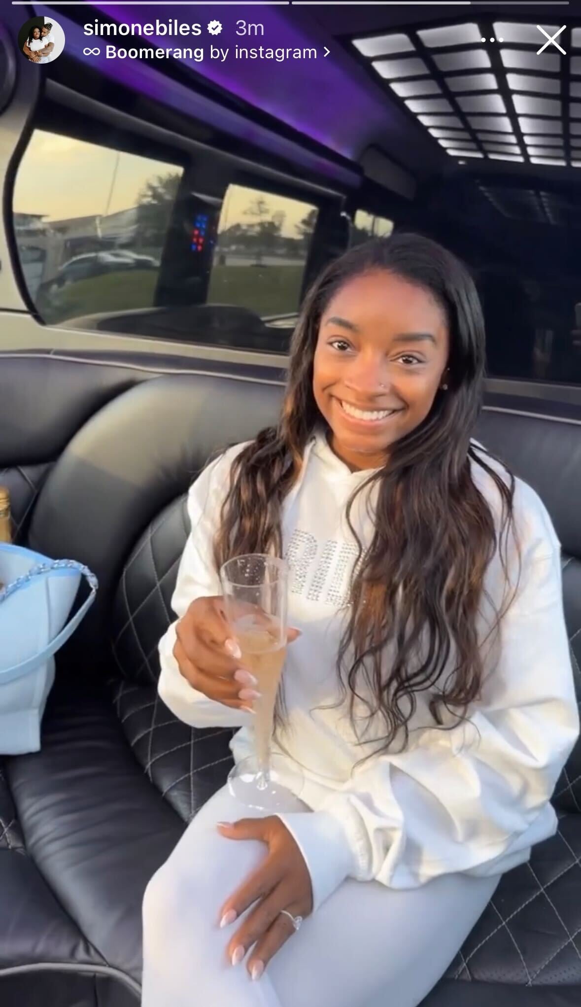 Simone Biles's wedding nails