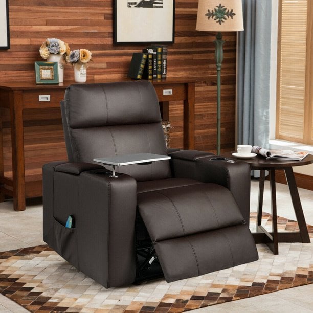 Gymax Massage Theater Recliner Chair