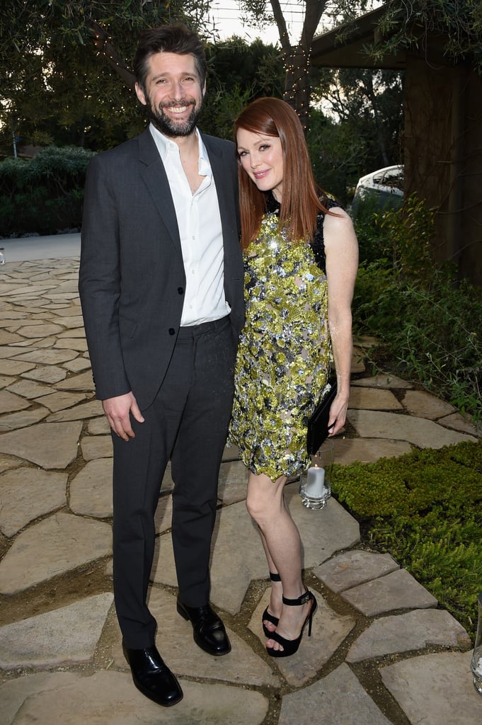 Julianne Moore and Bart Freundlich posed for pictures at the Sony ...