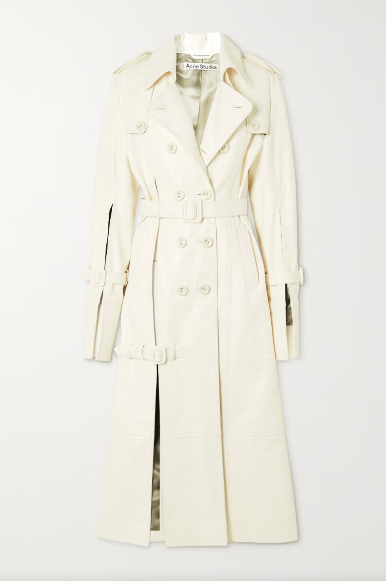 Shop Megan Fox's Acne Studios White Trench Coat