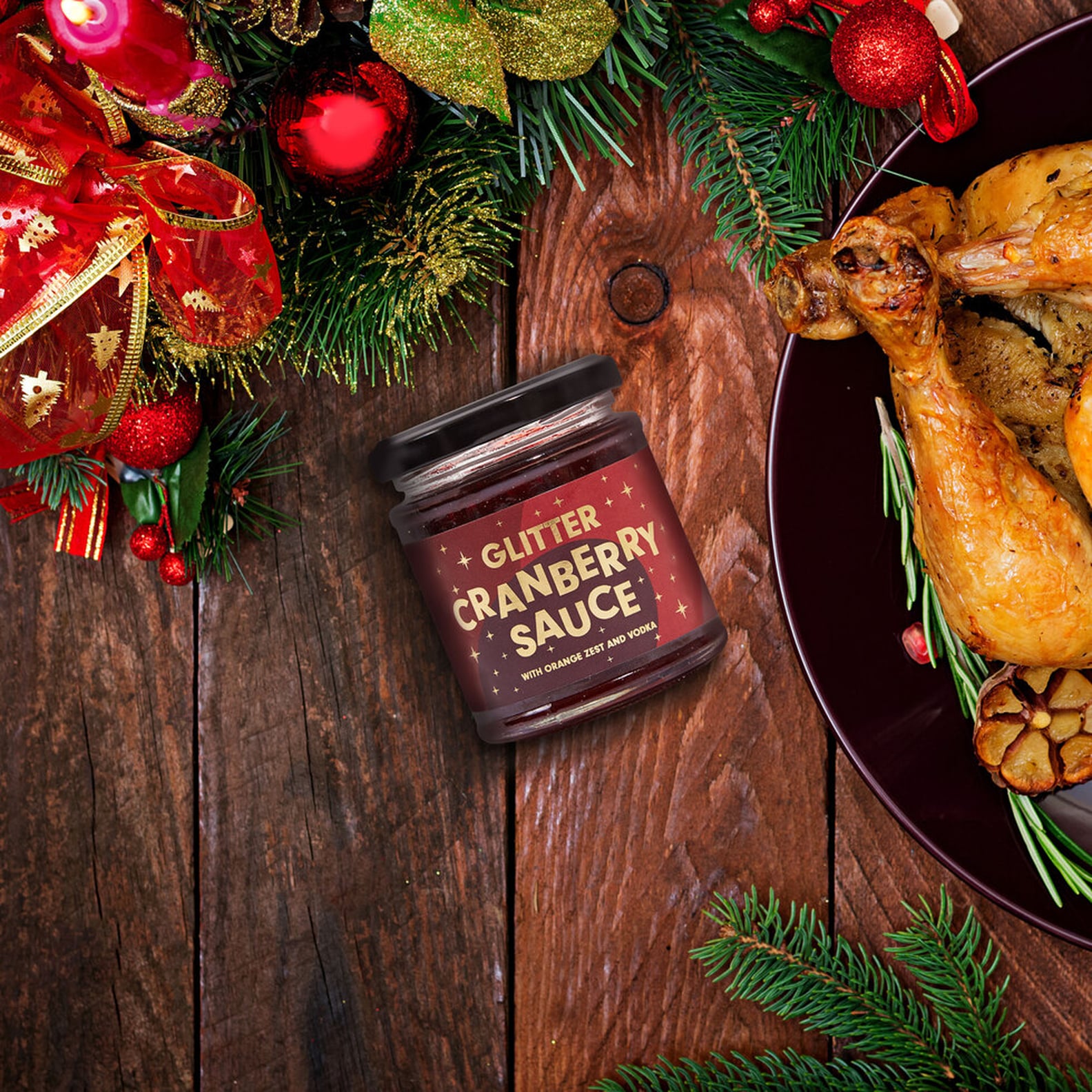 Glittery VodkaInfused Cranberry Sauce Has Arrived POPSUGAR Food