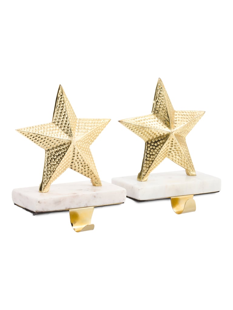 Made in India Set of Two Star Stocking Holders