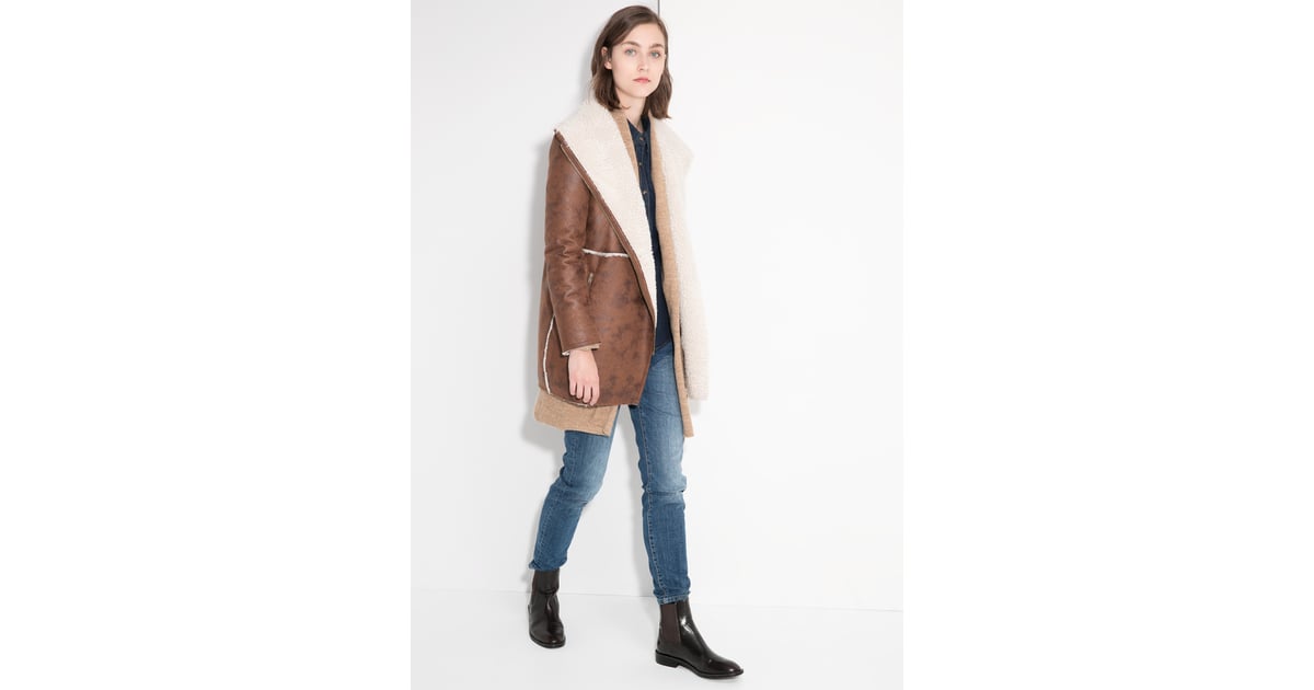 Mango Faux Shearling-Lined Coat | Coats on Sale February 2015 | POPSUGAR Fashion Photo 15