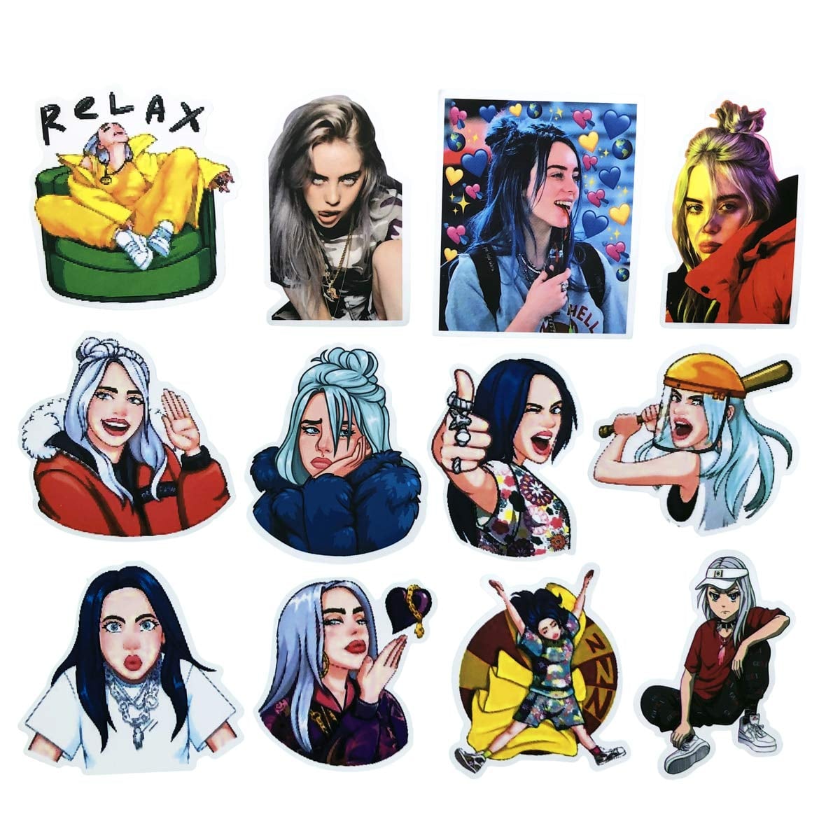 Billie Eilish Drawing Cartoon