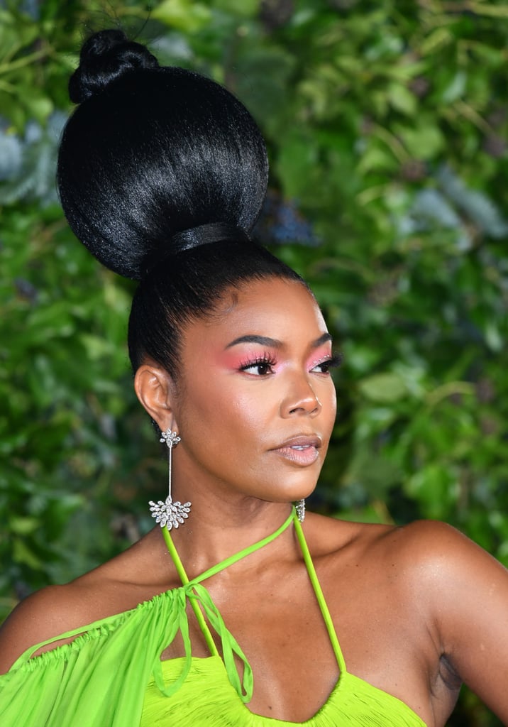 Gabrielle Union's Gravity-Defying Bun at the Fashion Awards