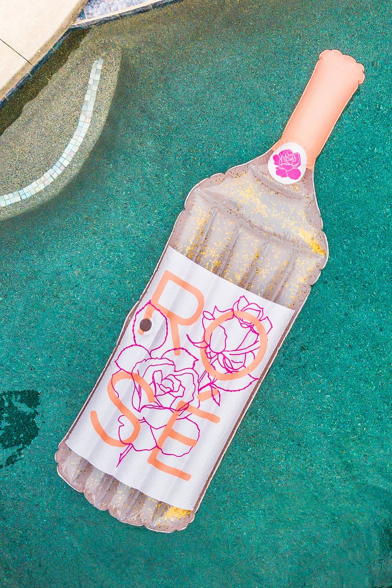 Glitter Rosé Pool Float