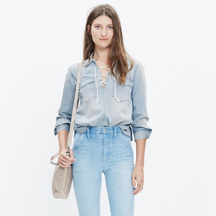 Madewell Denim Lace-Up Shirt ($88 