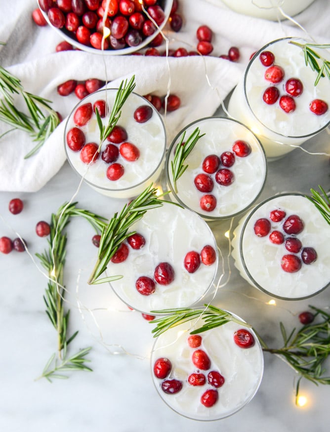 White Christmas Margarita Punch