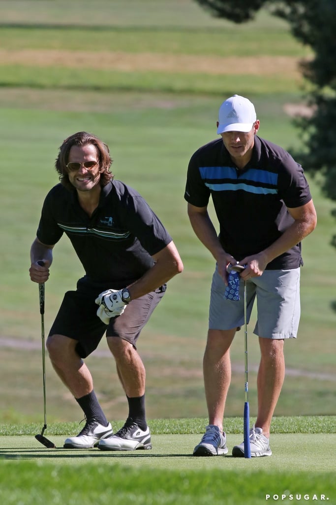 Jensen Ackles and Jared Padalecki Golfing July 2017