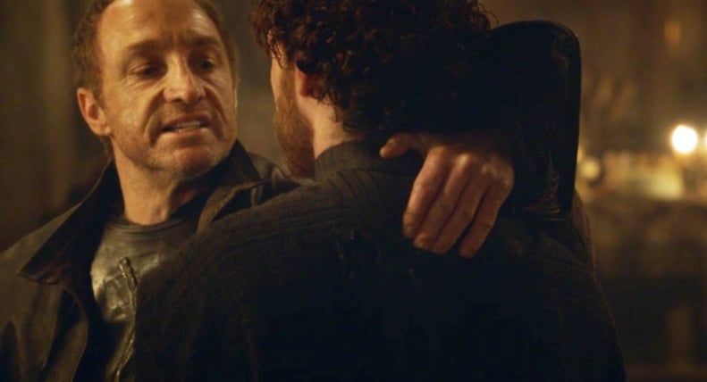 The attacker giving "regards" from a powerful family for the violence at the Red Wedding