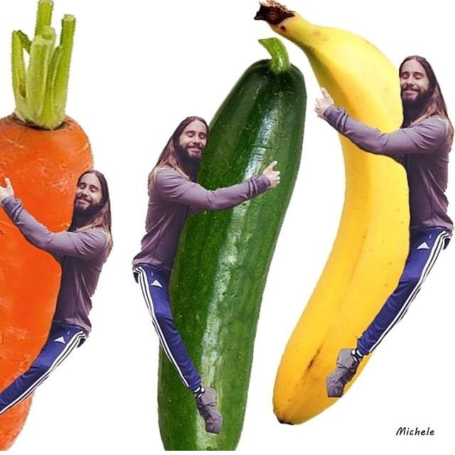 Jared Hugging Vegetables