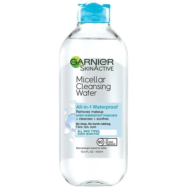 Best Waterproof-Mascara Remover: Garnier Micellar Cleansing Water All-in-1 Waterproof