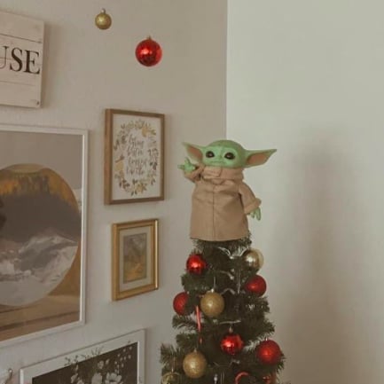 Yoda christmas cheap tree topper