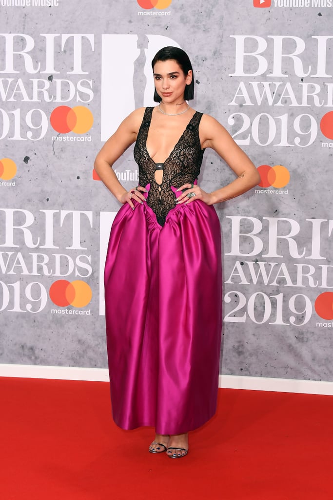 Dua Lipa at the 2019 Brit Awards