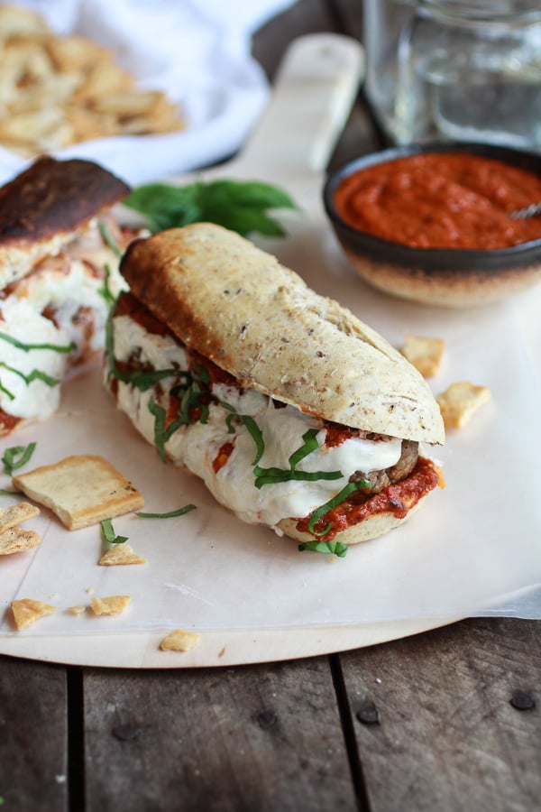 Cheese-Stuffed Meatball Sub