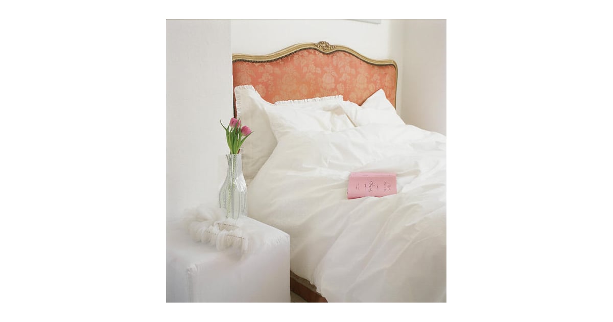 Ultra Feminine And Serene Comfy And Loose White Bedding With Feminine And Romantic Bedroom