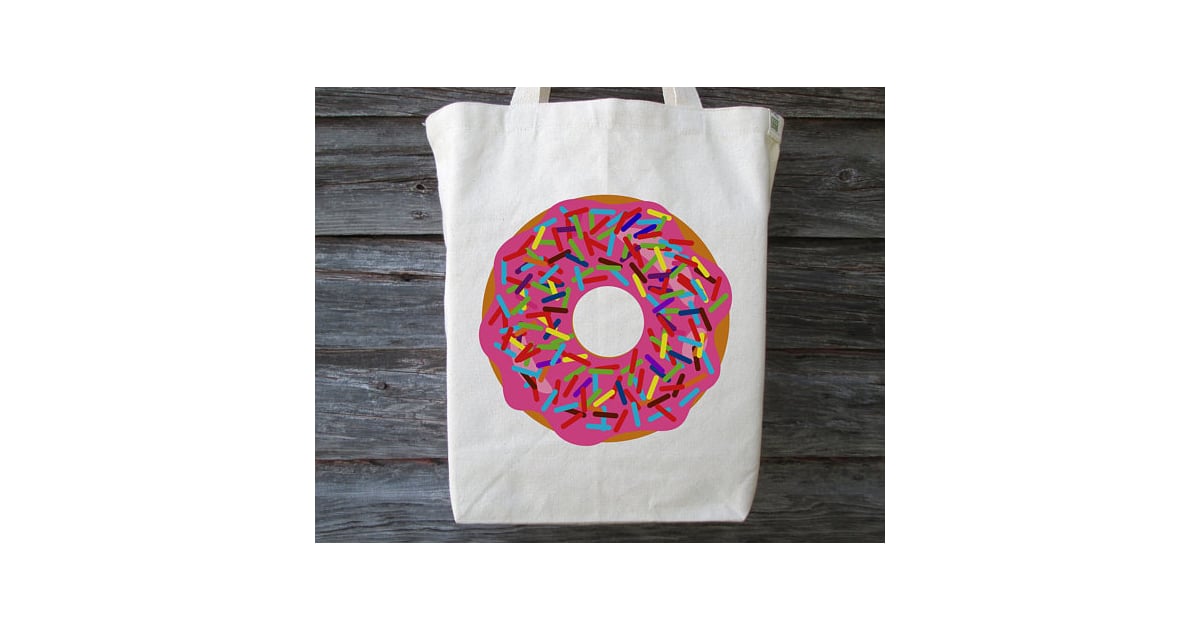 Donut Tote Bag (12) Gifts For DoughnutLovers POPSUGAR Food Photo 2