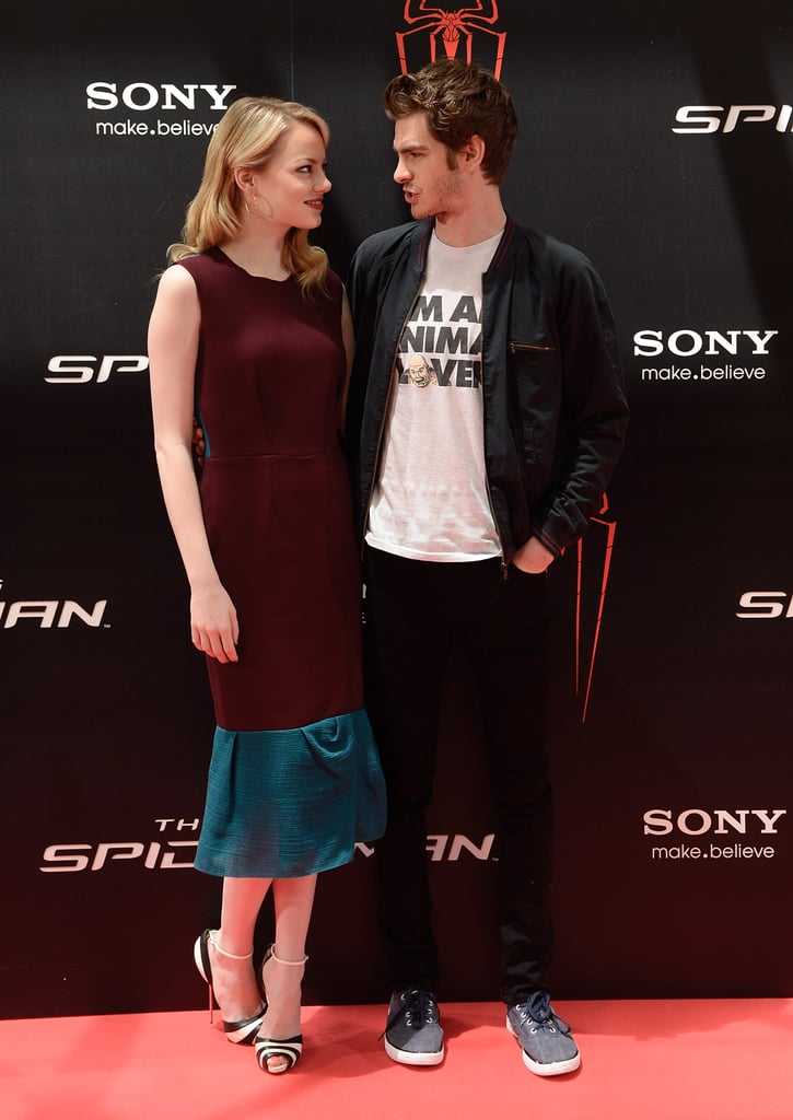 Emma and Andrew shared a red carpet moment in Madrid in June 2012.