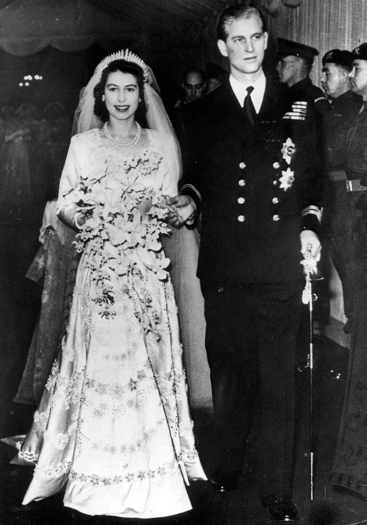 The wedding of Princess Elizabeth and Prince Philip in 1947.