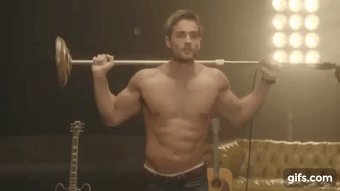 Look what we have here — another guy manages to turn a microphone pole into a tool of seduction.