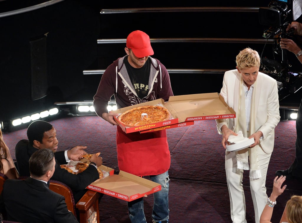Ellen DeGeneres asked stars if they wanted pizza.