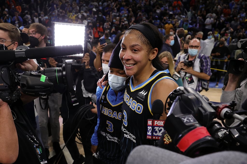 Candace Parker and Daughter Lailaa After Game 4 of the 2021 WNBA Finals