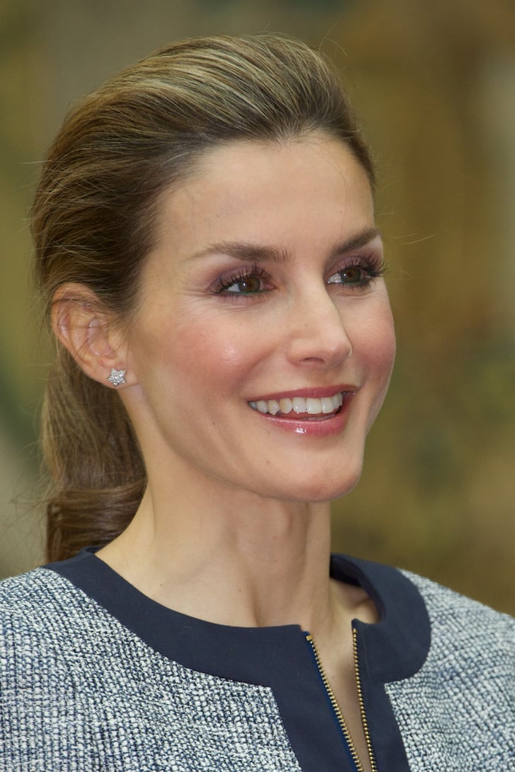 In June 2013, Letizia flashed a smile while holding an audience in ...