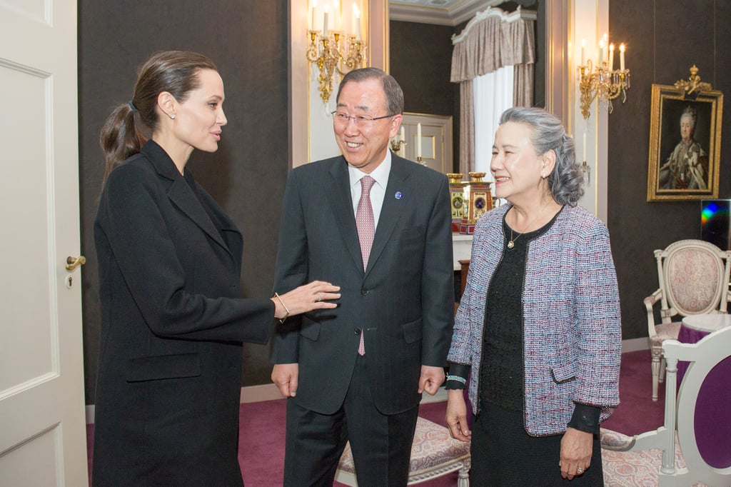 Angelina's Coat Pulled Her Outfit Together, Making It Polished and Perfect For Work