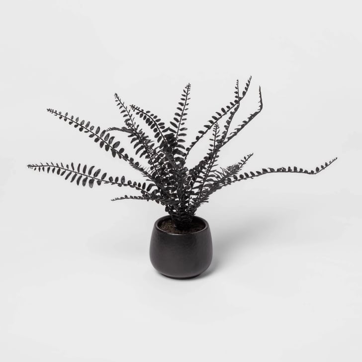 Artificial Fern Arrangement in Ceramic Pot in Black Best Fall Decor