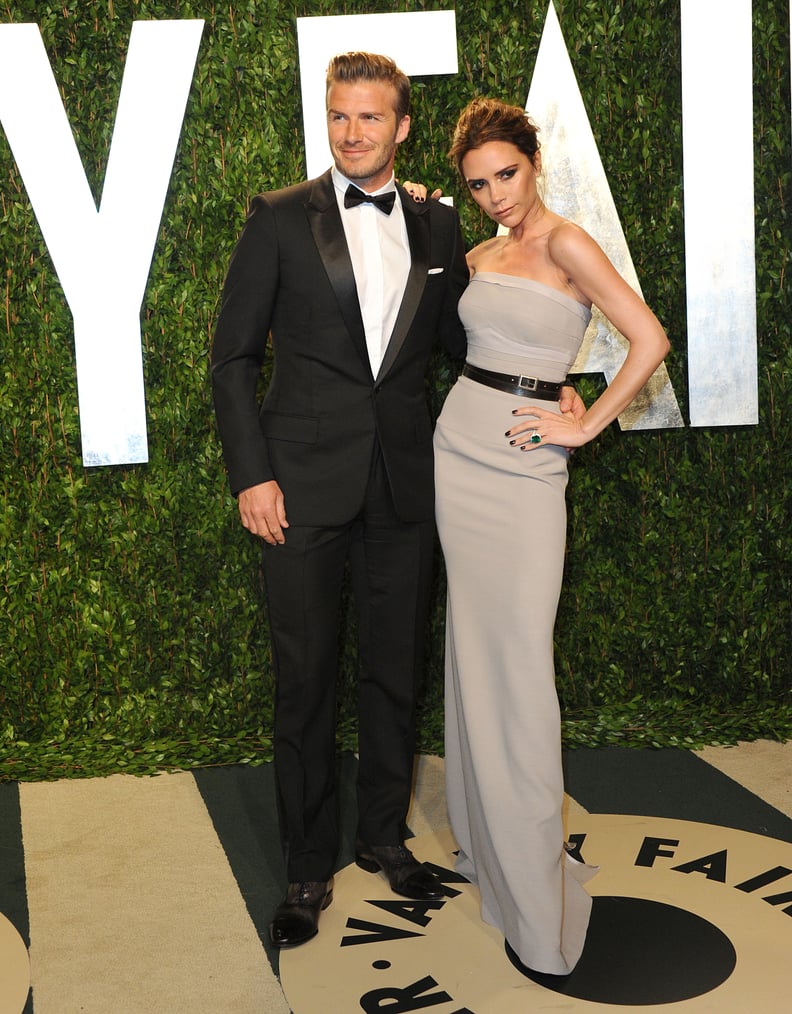 David and Victoria Beckham at the 2012 Vanity Fair Oscar Party