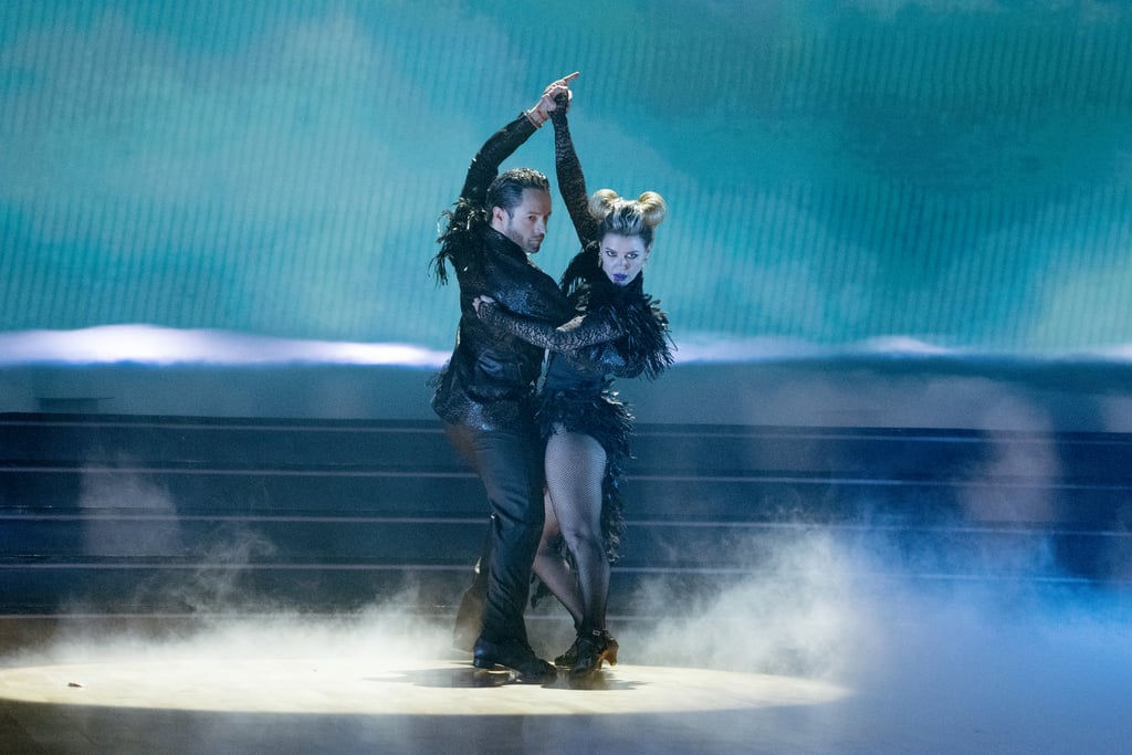 Ariana Madix's Black Feathered Dress on "Dancing With the Stars"