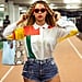 Beyoncé Studded Denim Shorts in Barcelona 2018