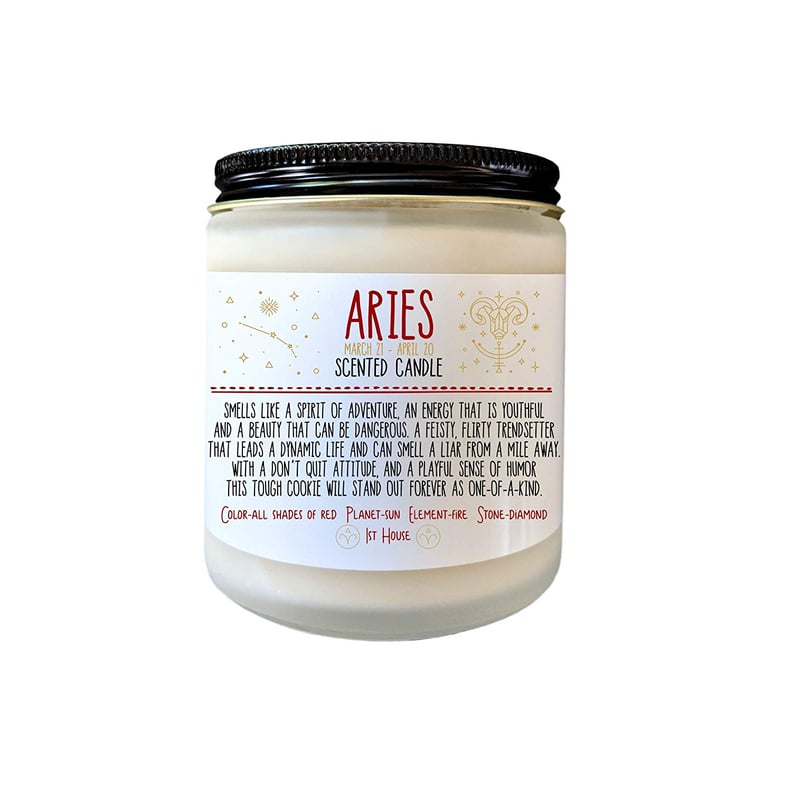 Aries Zodiac Candle