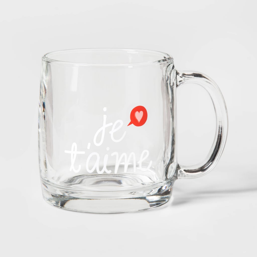 Jet'aime Glass Coffee Mug Target Valentine's Day Coffee Mugs 2018