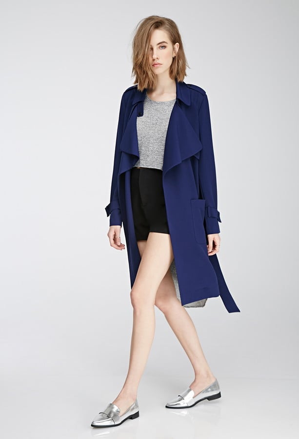 Forever 21 belted crepe trench coat ($48)
