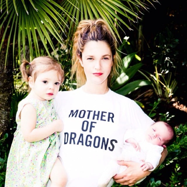 Drew Barrymore showed off her adorable girls — Olive and Frankie  — and her love for Game of Thrones.
Source: Instagram user drewbarrymore
