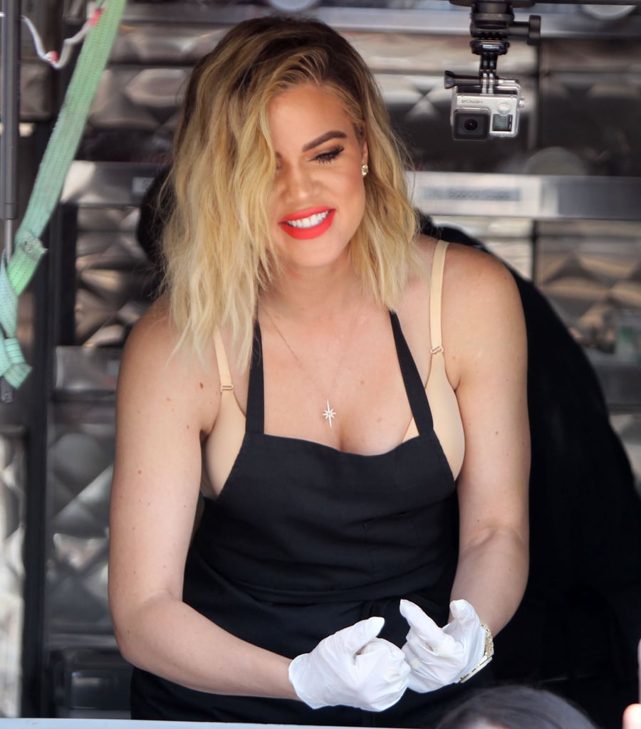 Khloe Kardashian Serving Ice Cream in LA June 2016