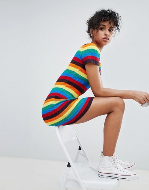 Asos Daisy Street Short Sleeved Sweater Dress