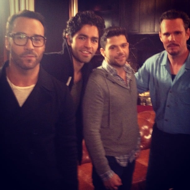 The boys of Entourage — Jeremy Piven, Adrian Grenier, Jerry Ferrara, and Kevin Dillon — posed together for this snap.
Source: Instagram user howulivinjpiven