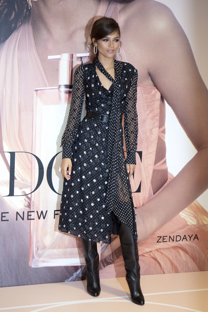 Zendaya TommyxZendaya Polka-Dot Dress at Lancome Event