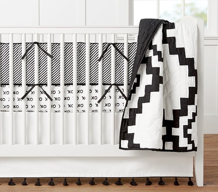 Nursery Quilt Bedding Set: Quilt, Crib Fitted Sheet, and Crib Skirt