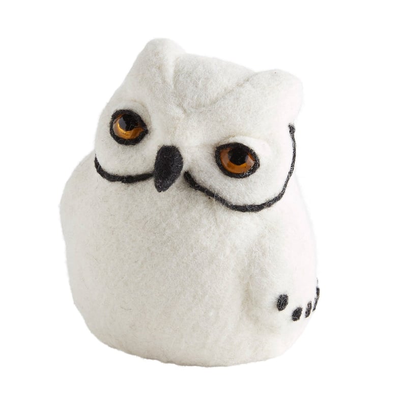 Black and White Felt Owl