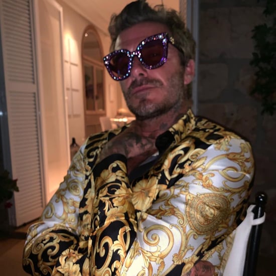 David Beckham Dressed as Elton John Instagram Photo 2019