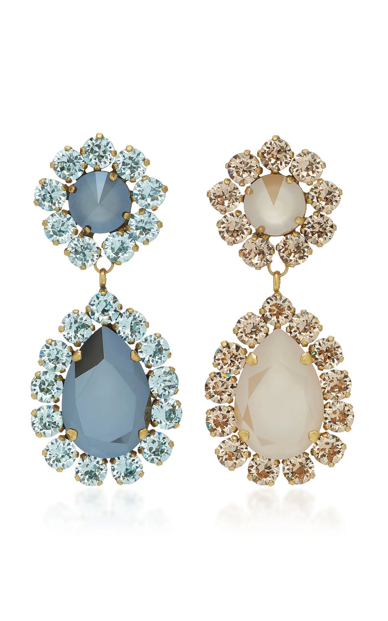 Roxanne Assoulin Over the Top Mismatched Crystal Earrings