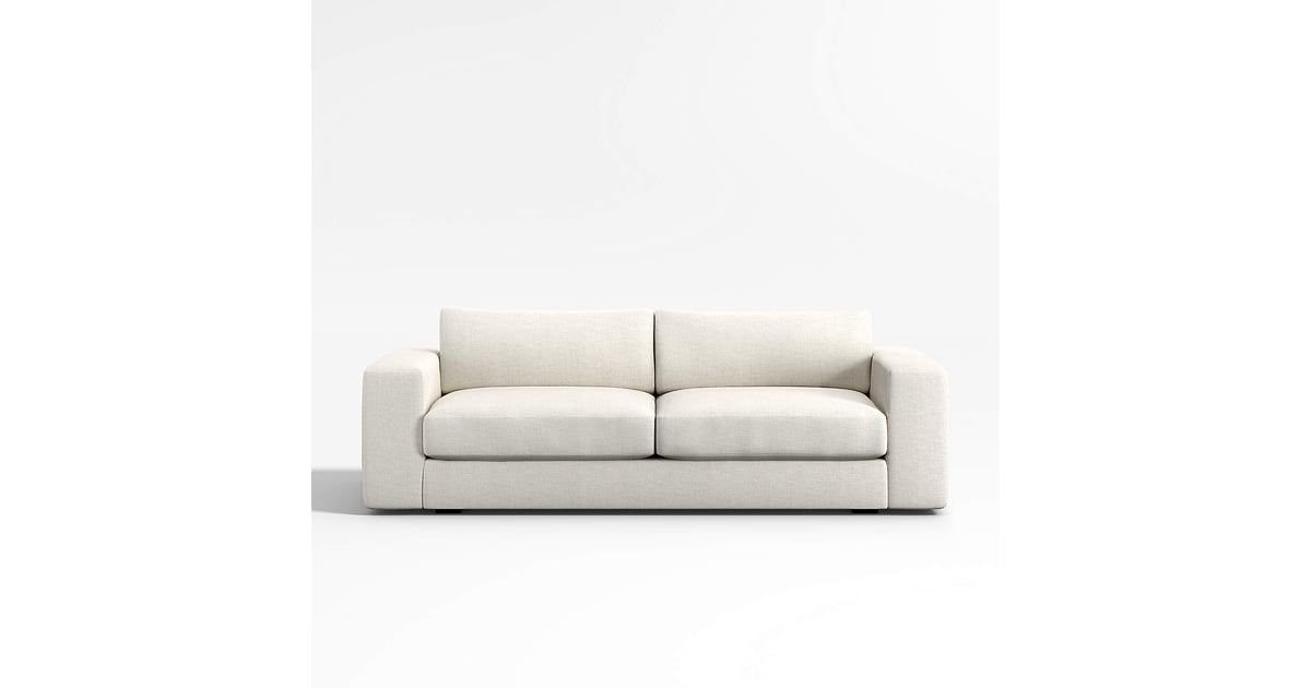 Best DeepSeat Couch Crate & Barrel WideArm DeepSeat Sofa Best