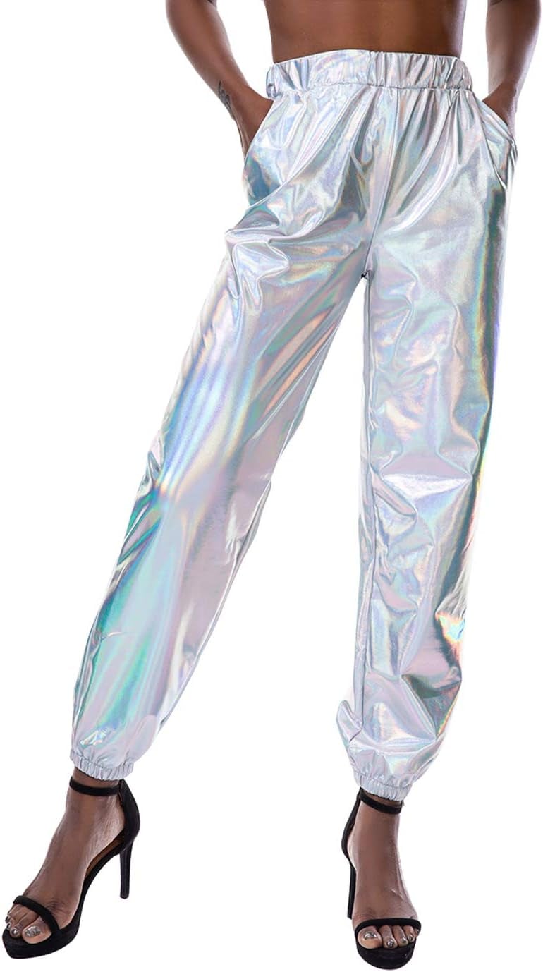 Metallic track pants store